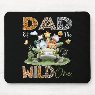Vater des Wild One Safari Truck 1. Geburtstag Jung Mousepad
