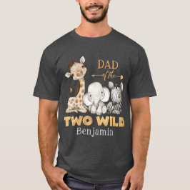 Vater des Zwei-Wilde-Safari-T - Shirt