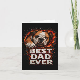 Vater Design Lustiger Hund Vatertag Von Tochter Karte