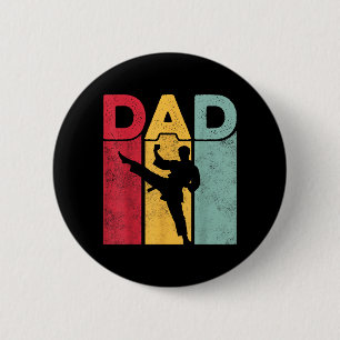 Vater-Design - Vatertag Martial Arts Taekwondo Button