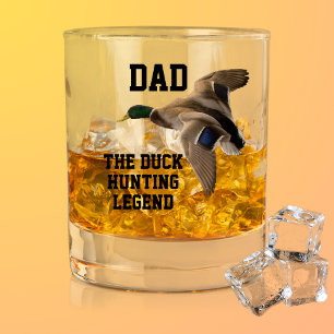 Vater Die Ente Jagd Legend Vatertag Mallard Whiskyglas