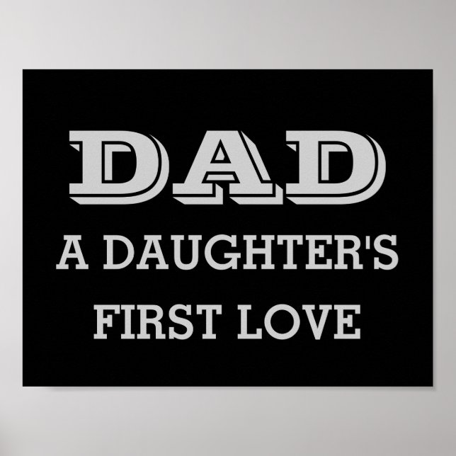 Vater, die erste Liebe einer Tochter - Poster (Vorne)
