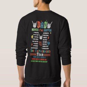 Vater Die Vaterschaftstour Trendy Moderne Moderne Sweatshirt