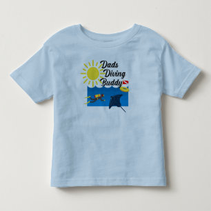 Vater Diving Buddy Design - Kleinkind Fine Jersey T-shirt