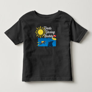 Vater Diving Buddy Design - Kleinkind Fine Jersey T-shirt