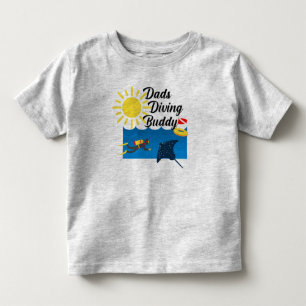 Vater Diving Buddy Design - Kleinkind Fine Jersey T-shirt