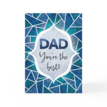 Vater Du bist der beste glückliche Vatertag Blau