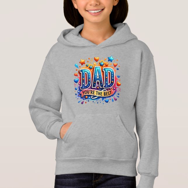 Vater - Du bist der Beste Hoodie (Vorderseite)