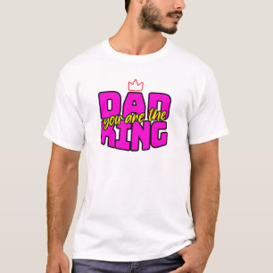 "Vater, du bist der König" Kronleuchter Vatertag T-Shirt