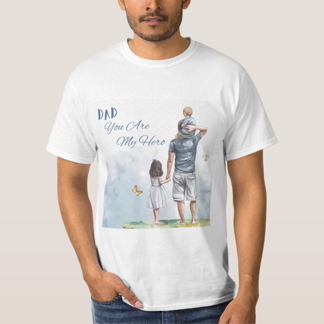 Vater, du bist mein Held T-Shirt (Vorderseite)