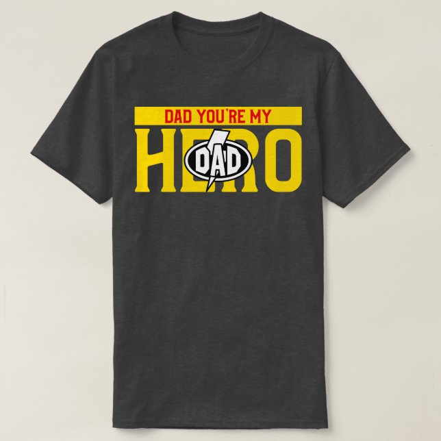 Vater, du mein Held T-Shirt (Design vorne)