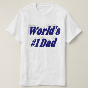 Vater dunkelblauer Text T-Shirt