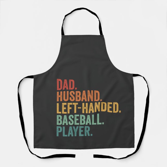 Vater Ehemann Baseball Linkshänder Legende  Schürze (Vorderseite)