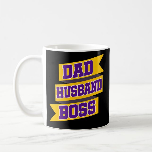Vater-Ehemann-Chef-lustiger männlicher Kaffeetasse (Links)