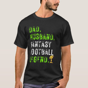 Vater Ehemann Fantasy-Football-Legende-Trophäe Sü T-Shirt