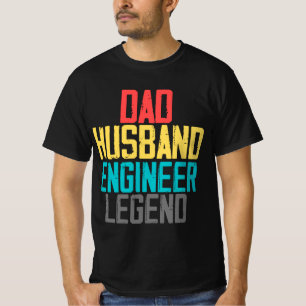 Vater Ehemann Ingenieur Legende Vintage Ingenieur T-Shirt