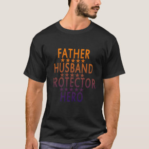 Vater-Ehemann-Schutz-Held VATERTAG LUSTIGES SHI T-Shirt