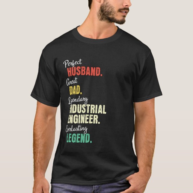 Vater Ehemann Wirtschaftsingenieur T-Shirt (Vorderseite)