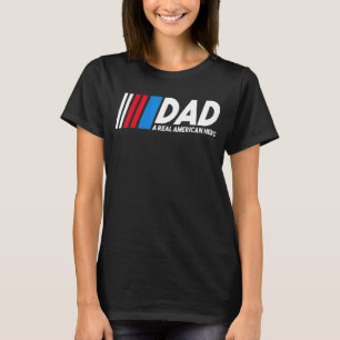 Vater Ein echter amerikanischer Held - Glücklicher T-Shirt