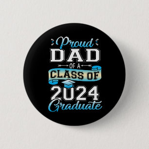 Vater einer Cl von 2024 Graduate Funny Senior 2024 Button