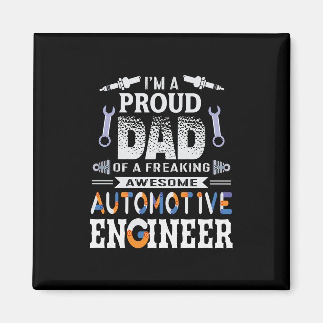 Vater eines Fahrzeugingenieurs Magnet (Vorne)