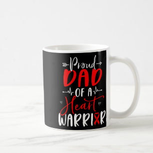 Vater eines Herzens Krieger Vater Herzerkrankung Kaffeetasse
