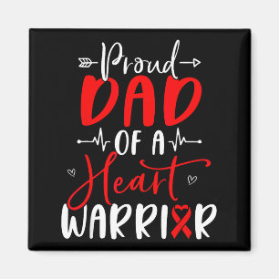 Vater eines Herzens Krieger Vater Herzkrankheit Magnet