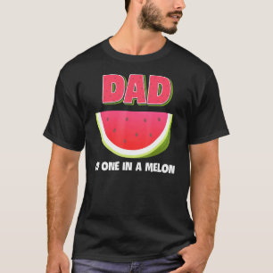 Vater eines in einer Melonenfamilie, Wassermelone T-Shirt