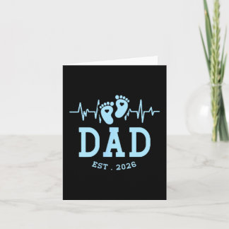 Vater eines Jungen Est 2026 Neuer Daddy Baby erwar Karte