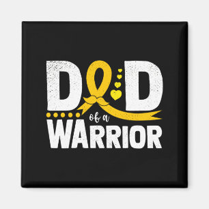 Vater eines Kriegers Kindheitskrebsband Magnet