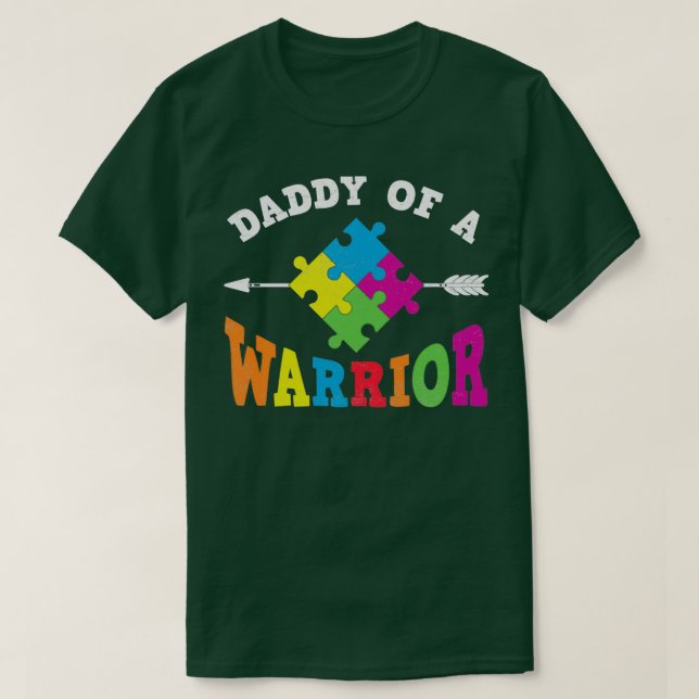Vater eines Kriegers T-Shirt (Design vorne)