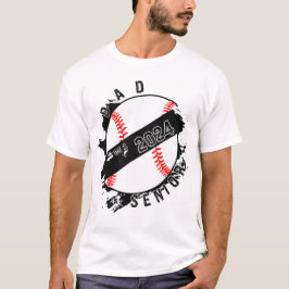 Vater eines leitenden Baseballabschlusses 2024 T-Shirt