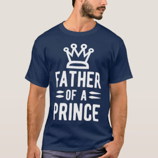 Vater eines Prinzenretro T-Shirt