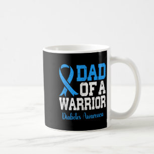 Vater eines T1d-Kriegers Diabetes Awareness Blue R Kaffeetasse