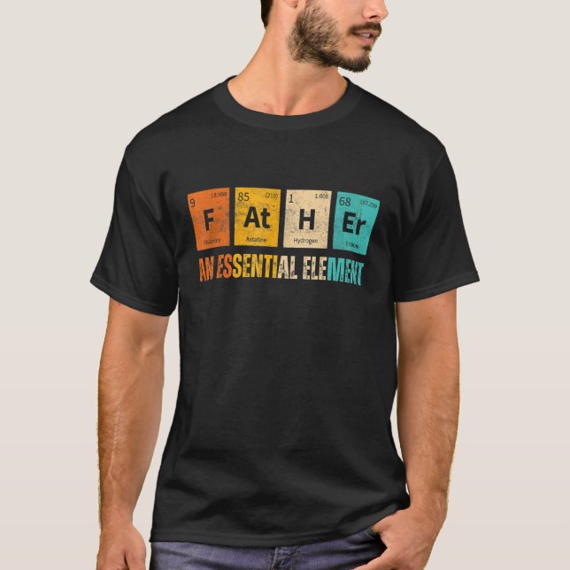 Vater eines wesentlichen Elements Zeitraum Vateru2 T-Shirt (Vorderseite)