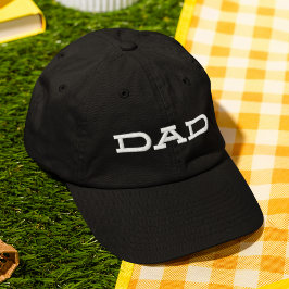 Vater Einfache Coole moderne Typografie Bestickte Baseballkappe