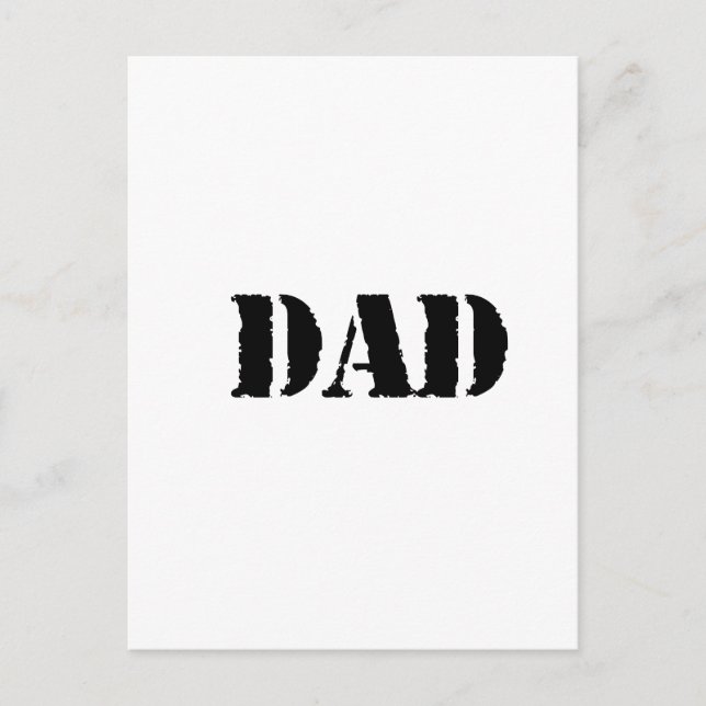VATER Einfache Vatergeschenke Postkarte (Vorderseite)