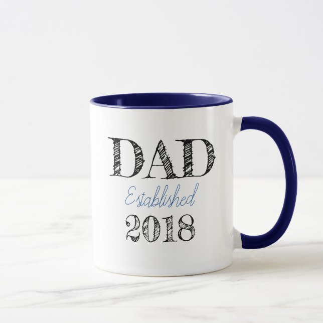 Vater Einrichtung 2018 - anpassbare Tasse (Rechts)