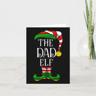 Vater Elf Familie Matching Weihnachtsgruppe Funny  Karte