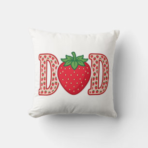 Vater Erdbeeren-Lettering Vektor-Shirt-Design_1 Kissen