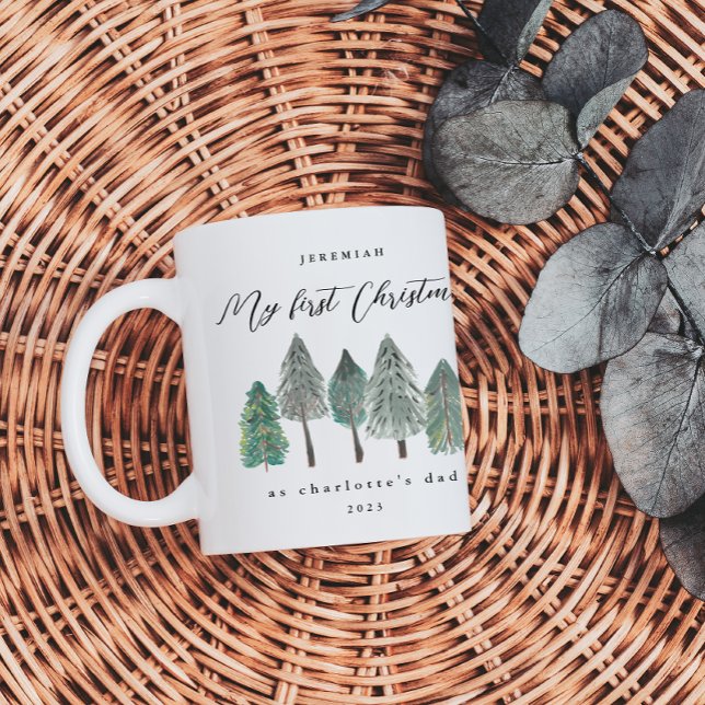 Vater Erstes Foto Pine Trees Kaffeetasse (Von Creator hochgeladen)