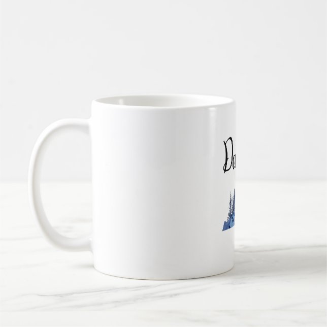 Vater Est 2023Tasse, Mama und Vater Tasse, Eltern  Kaffeetasse (Links)