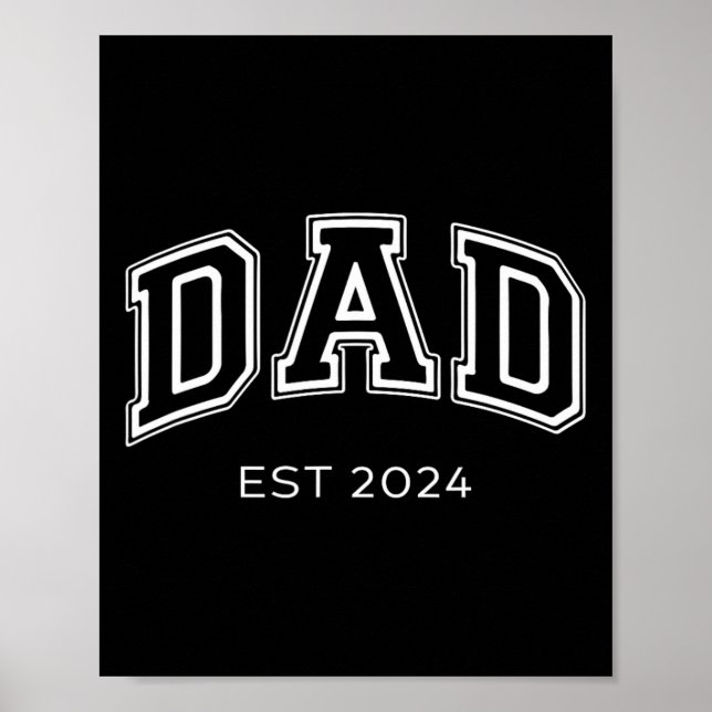 Vater Est. 2024 Daddy Expect Ba Poster (Vorne)