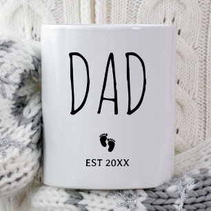 Vater Est. 2025 Erwarten Baby New Dad erstes Mal V Kaffeetasse