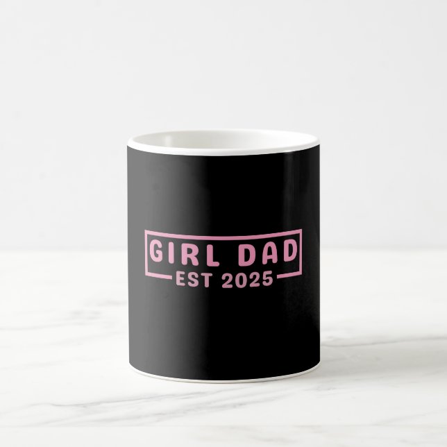 Vater Est 2025 Logokombination Vater 2025 Laden ne Kaffeetasse (Mittel)