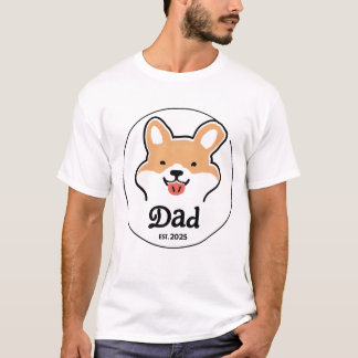 Vater EST. 2025 Neuer Vater T-Shirt