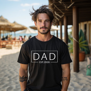 Vater Est. 2026 Erwarten Baby 2026 Vater 2026 Papa T-Shirt