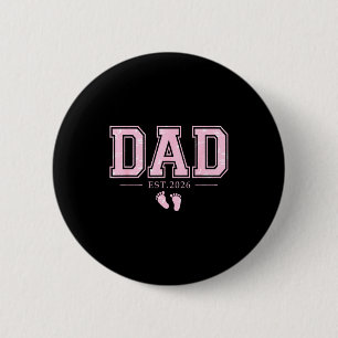 Vater Est 2026 Vatertag Erster Vater Eines Mädchen Button