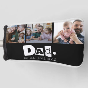 Vater Est 3 Kinder Foto-Collage Familienandenken Golf Headcover