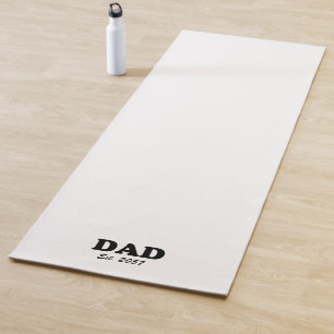 Vater est date White Black Moderne Typografie eleg Yogamatte